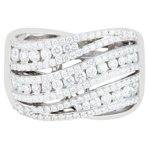 Bague en or blanc 18 carats ornée d'un diamant blanc de 1,22 carats (D-Flawless)