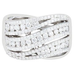 Bague en or blanc 18 carats ornée d'un diamant blanc de 1,22 carats (D-Flawless)