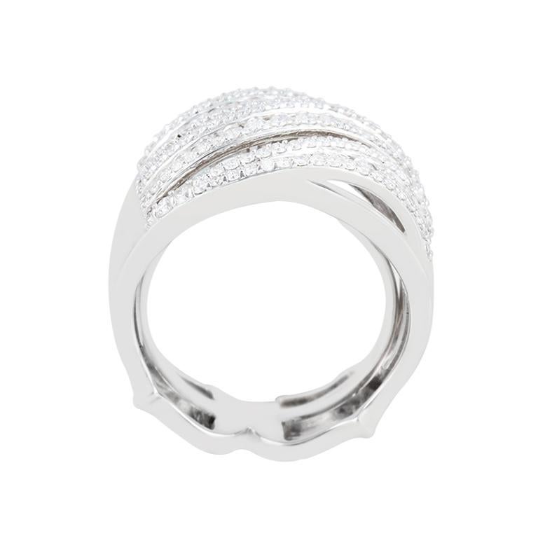 1,22ct Weißer Diamant (D-Flawless) in 18K Weißgold Ring (Moderne) im Angebot