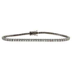 14K White Gold Natural Diamond Tennis Bracelet 2.10ct GH VS SI 7 Inch