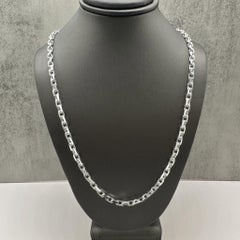 Anchor Link Chain Sterling Silver 22in 3.4mm Lobster Clasp New