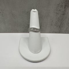 0.50ctw Natural Diamond Wavy Ring 14K White Gold Size 6.75