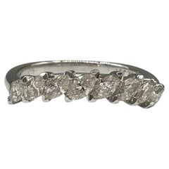 0.50ctw Natural Marquise Diamond Ring 14K White Gold Size 5
