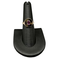 Bague en or jaune 14kt sertie d'un saphir rose - 0.41ctw, Taille 6.5, New