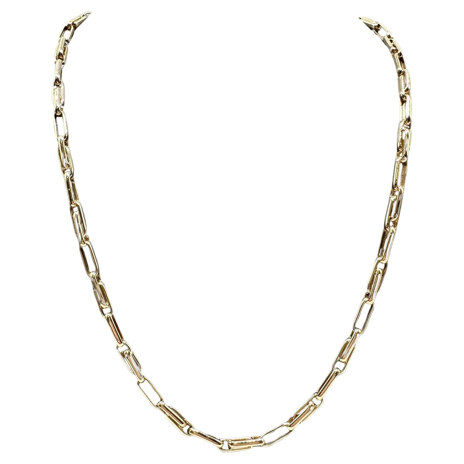 Chaîne italienne en or jaune 14kt - 18", 7.7g, 3.6mm de largeur, fermoir Lobster