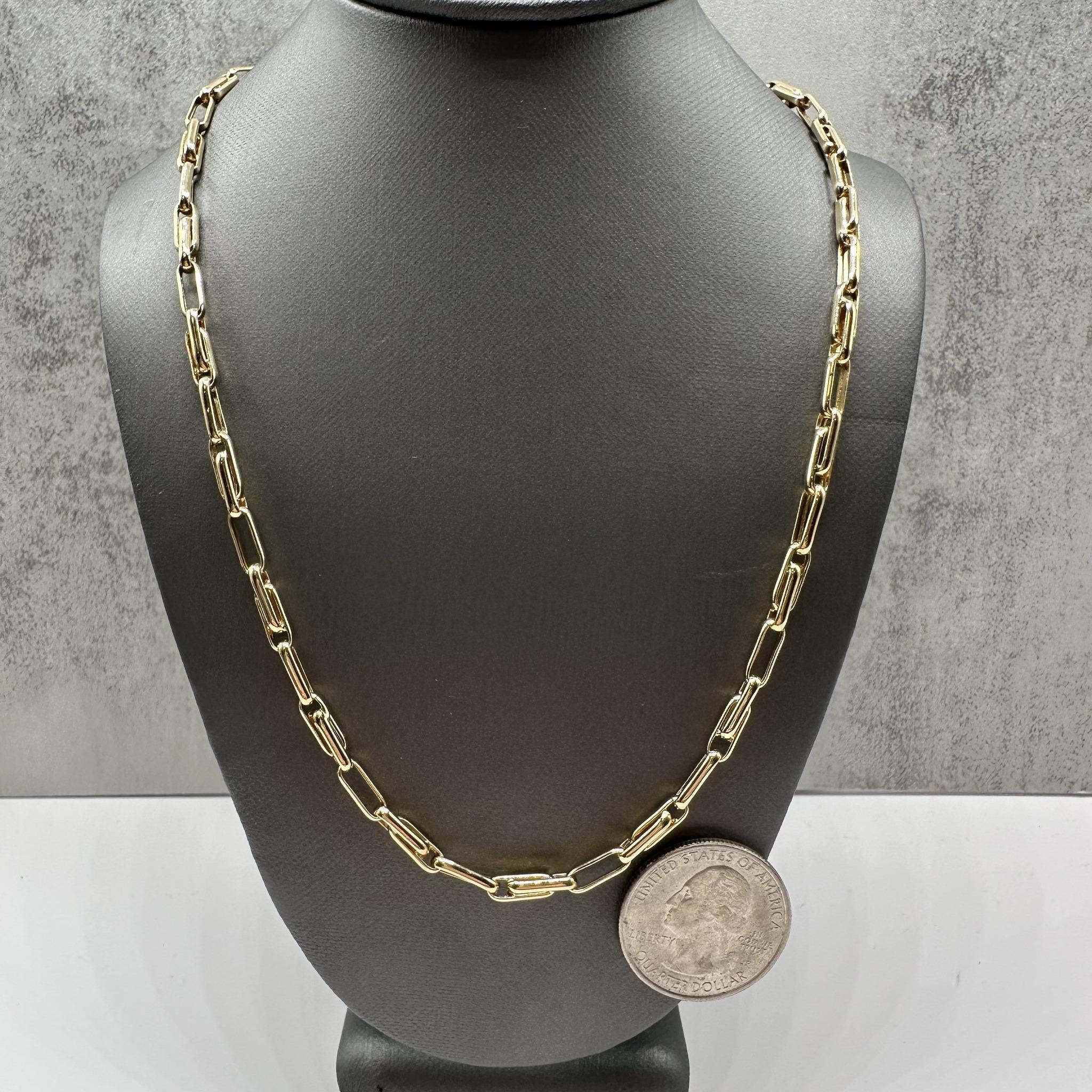 Chaîne italienne en or jaune 14kt - 18