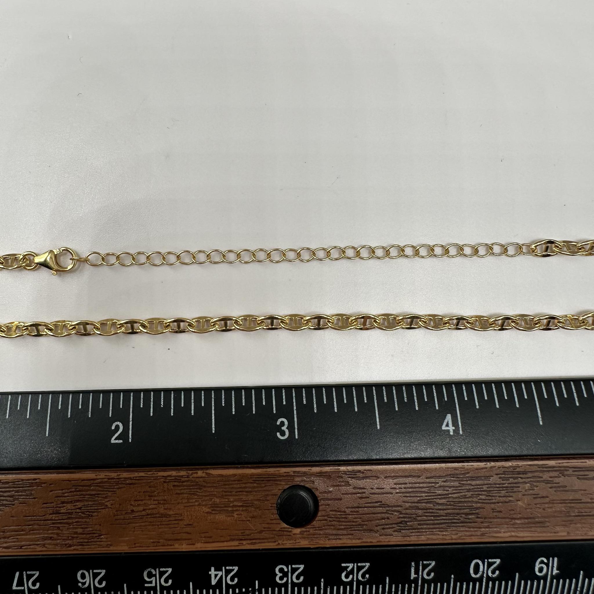 Women's or Men's Mariner Link Chain in 14kt Yellow Gold - 18-21