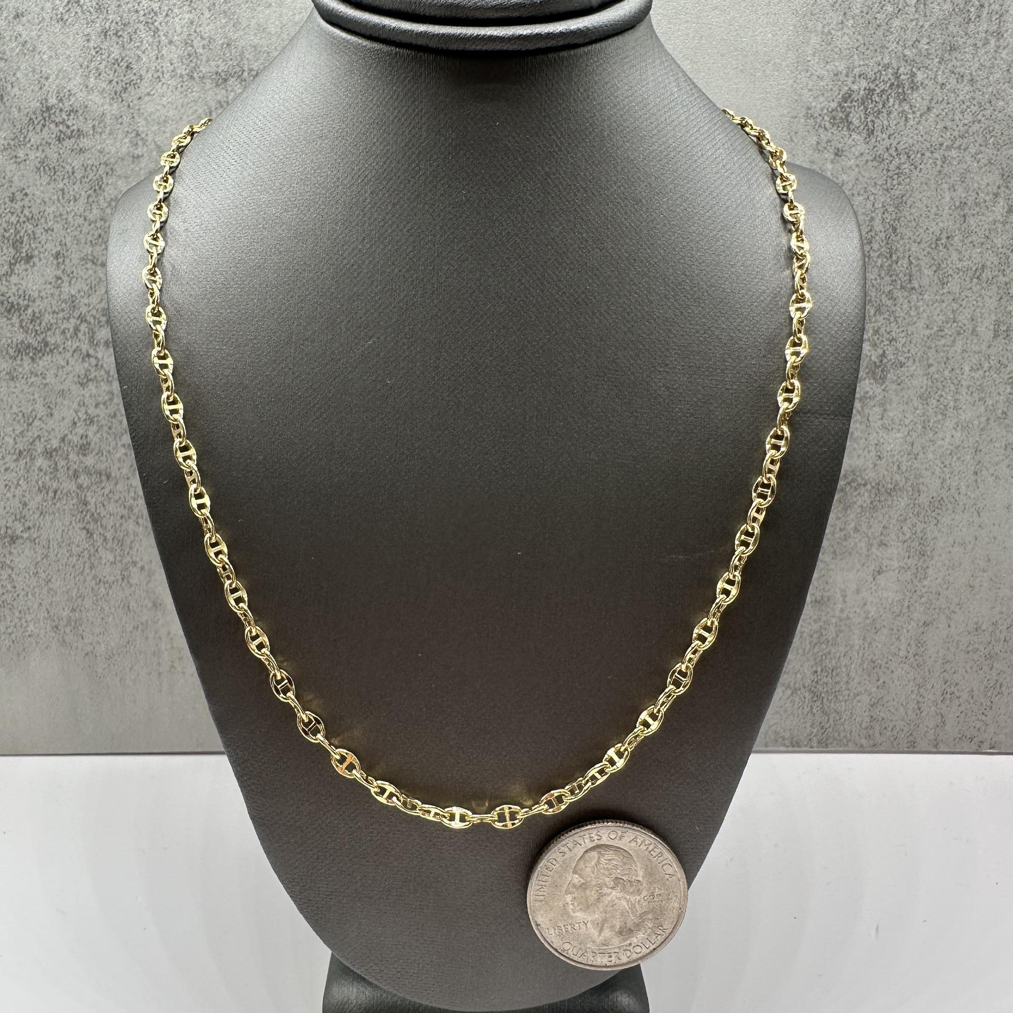 Mariner Link Chain in 14kt Yellow Gold - 18-21