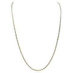 14kt Yellow Gold Rope Chain - 24", 1.8mm, 5g, Lobster Clasp, New Condition