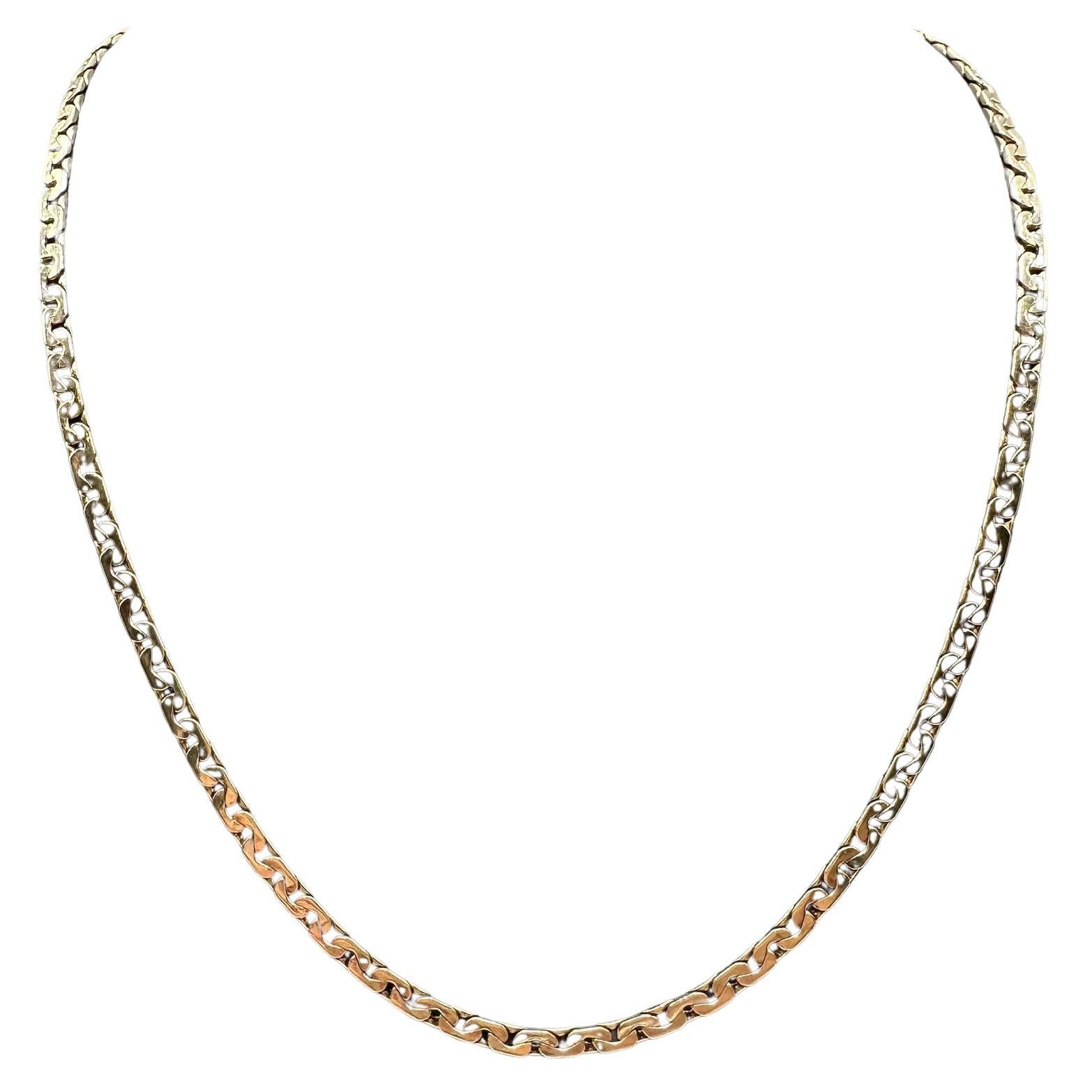 Chaîne en or jaune 14kt Estate - 20", 3mm, 15.65g, solide, fermoir Lobster en vente