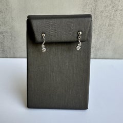 Platinum Diamond Dangle Earrings 0.24ctw GH SI New
