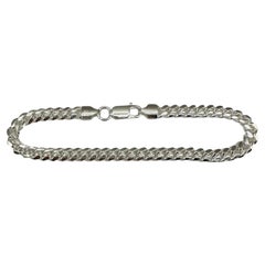Cuban Bracelet Sterling Silver 8in 5.4mm Lobster Clasp New