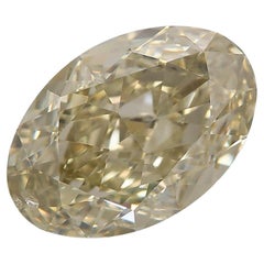 GIA Certified 2.02 Carat Fancy Brownish Greenish Yellow SI2 Clarity Diamond