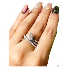 0.272 Carat Very Light Pink SI1 Clarity Diamond Ring