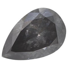 Diamante certificado por GIA de 1,02 quilates de color gris violeta oscuro de fantasía y claridad I3