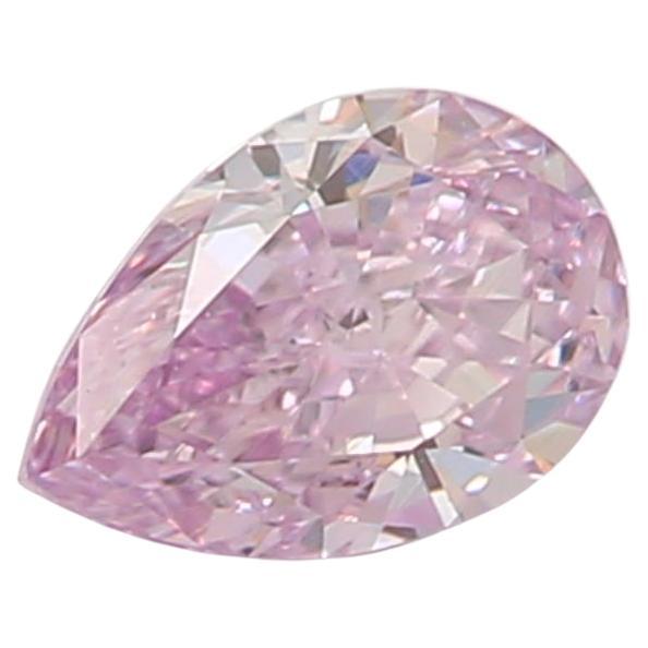 Diamante certificado por GIA de 0,19 quilates Fancy Pink Purple VS2 Clarity