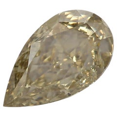 GIA-zertifizierter Diamant mit 1,27 Karat, in der Farbe „Fancy Dark Brown-Greenish Yellow“, Reinheit VVS2