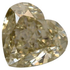 GIA Certified 1.51 Carat Fancy Brown-Greenish Yellow Si2 Clarity Diamond