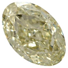 GIA Certified 1.01 Carat Fancy Light Greenish Yellow VVS2 Clarity Diamond