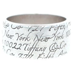 Tiffany & Co. Notes New York Love Wide Band Ring
