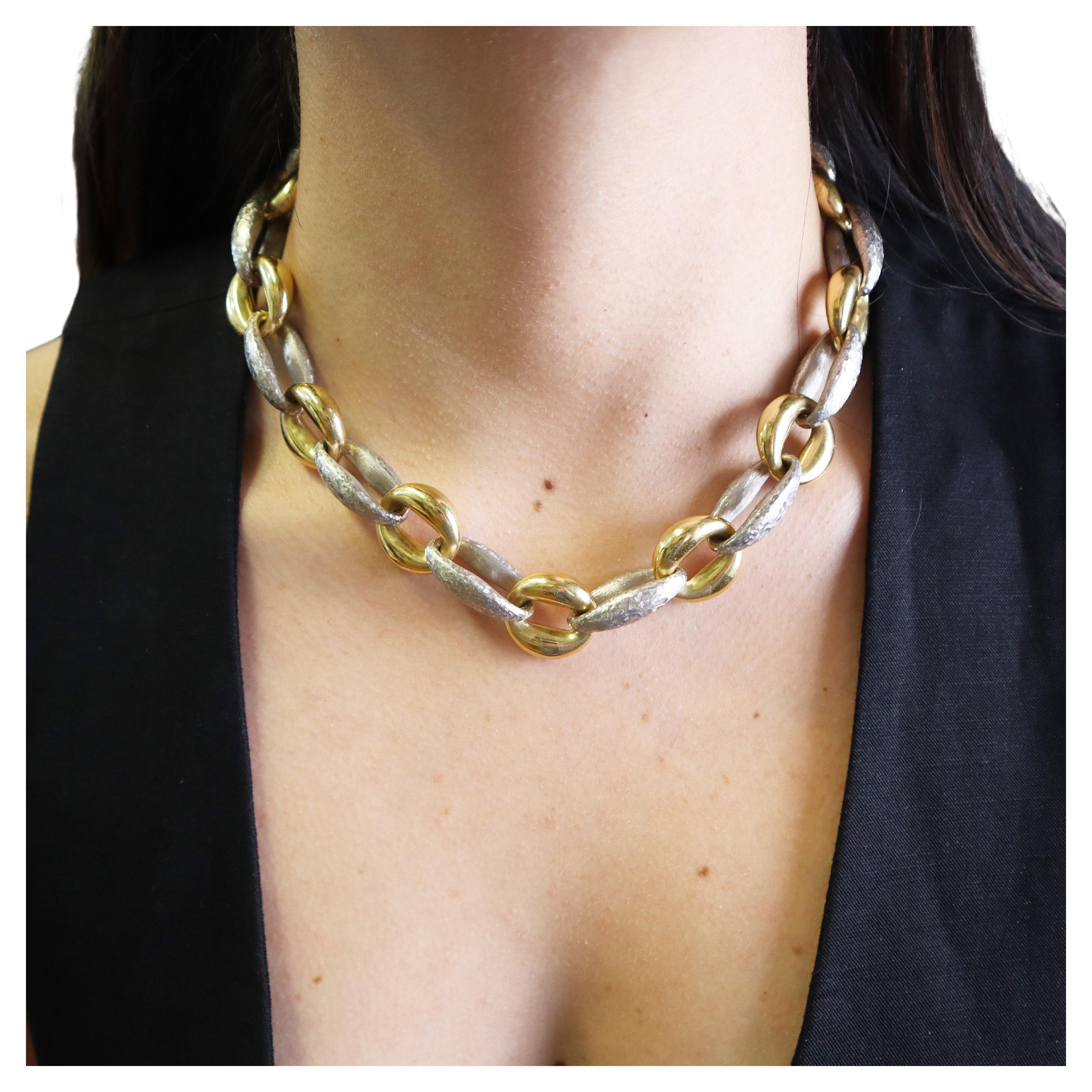 MICHELE MARCHI 18kt Two Tones Gold Necklace