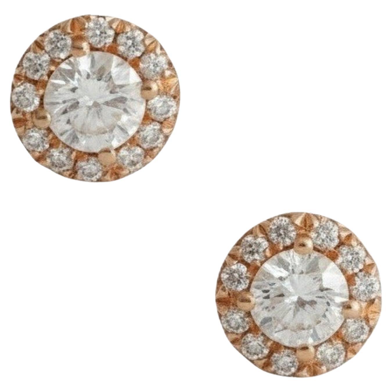 Tiffany
Co. Soleste Clous d
oreilles en or jaune 18 carats avec diamants