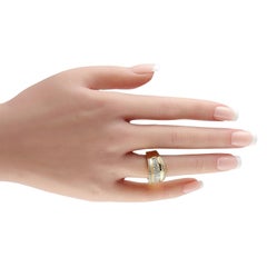 18K Yellow Gold 2.10ct Diamond Multi-Row Band Ring
