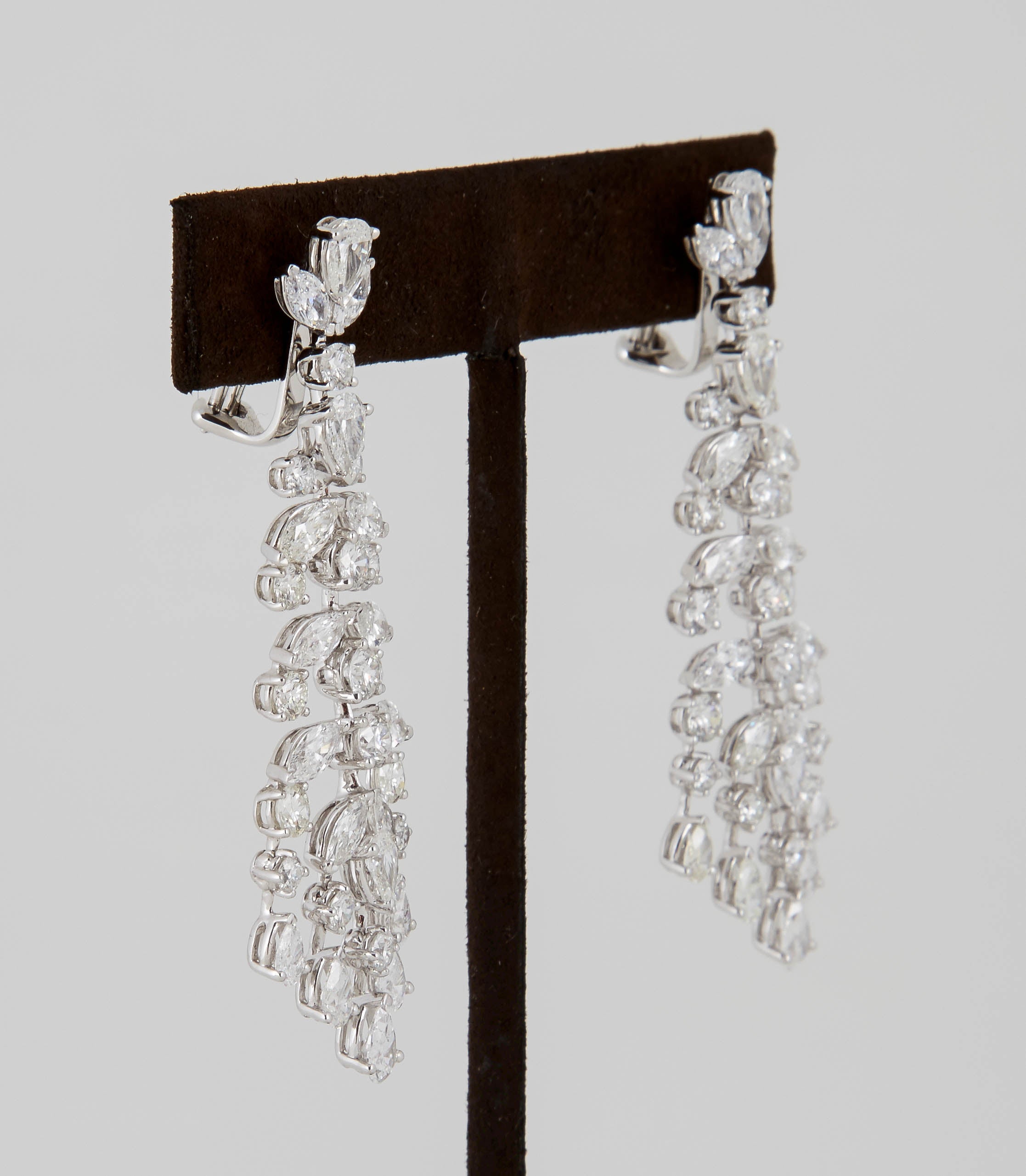 chandelier diamond earrings