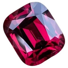Certifié 8,00 ct. Pierre précieuse naturelle de grenat rhodolite en vrac, taille « coussin », Tanzanie