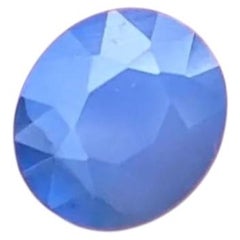 Zafiro natural de 1.29 ct, sin tratamiento térmico, gema suelta, talla ovalada, certificado GFCO