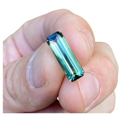Tourmaline 6.20 Ct., natural loose Gemstone, Octagon cut, Certificate GFCO