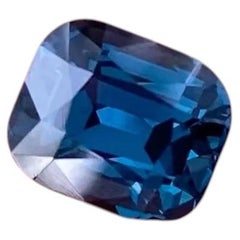 Certified Natural 2.07 Ct. Cobalt blue Spinel loose gemstone, Cushion cut.