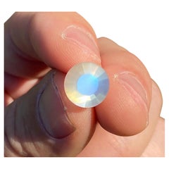 Piedra preciosa natural suelta de piedra lunar, 5,16 ct. ¡Talla brillante, certificado! Madagascar