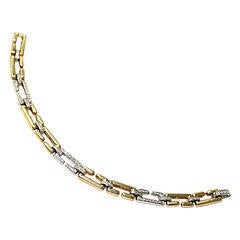 Cartier Diamond Gold C Bracelet