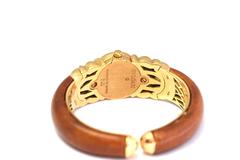 Bulgari Ladies Yellow Gold Wood Antalya Wristwatch Ref BJ03 C509