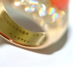 Boucheron Coral Diamond Gold Ring