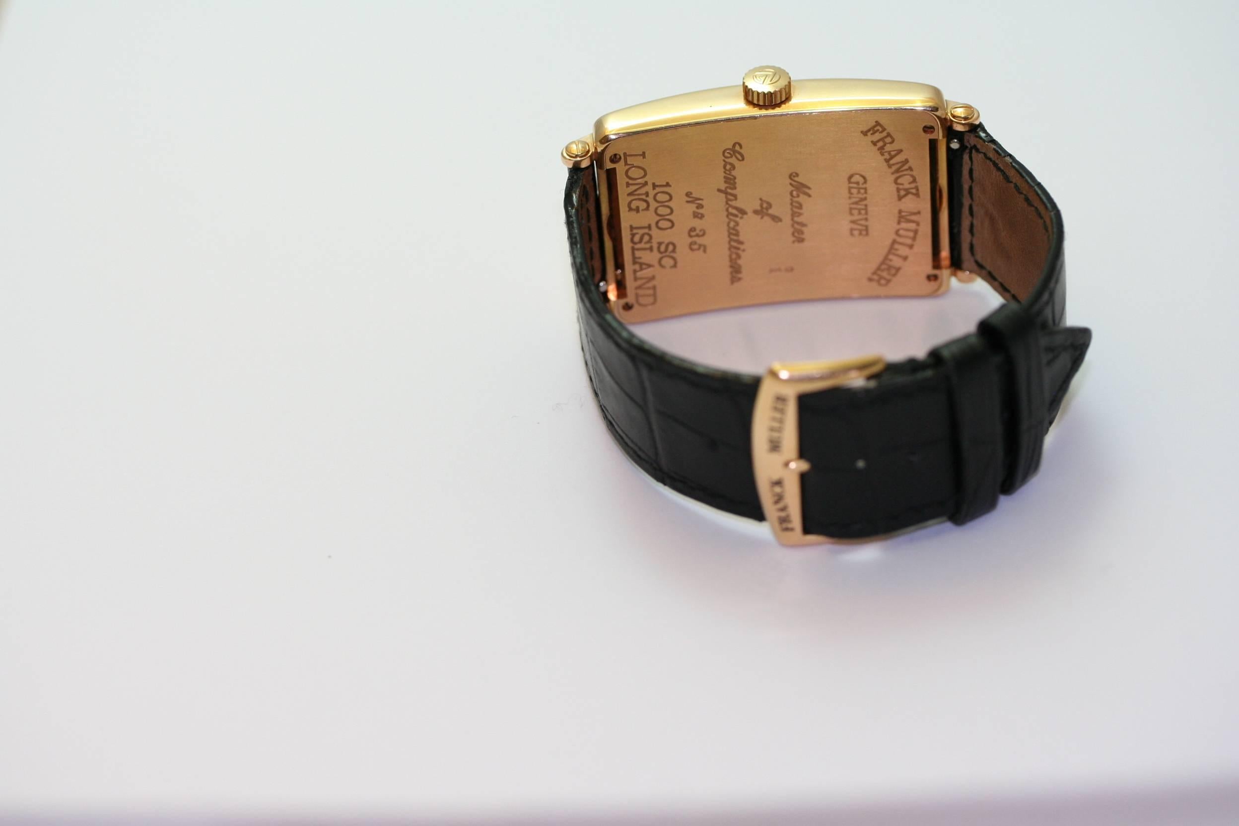 Franck Muller Montre-bracelet automatique Long Island Master Complications en or jaune Excellent état - En vente à Monte Carlo, MC