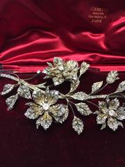 19th Century Diamond Silver Gold Tremblant Brooch