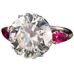 8.05 Carat Round Cut Diamond Ring