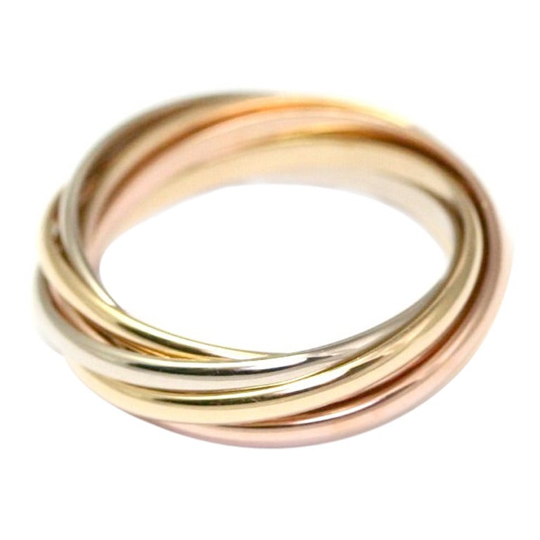 Cartier Trinity Three Colors of Gold Ring at 1stdibs
