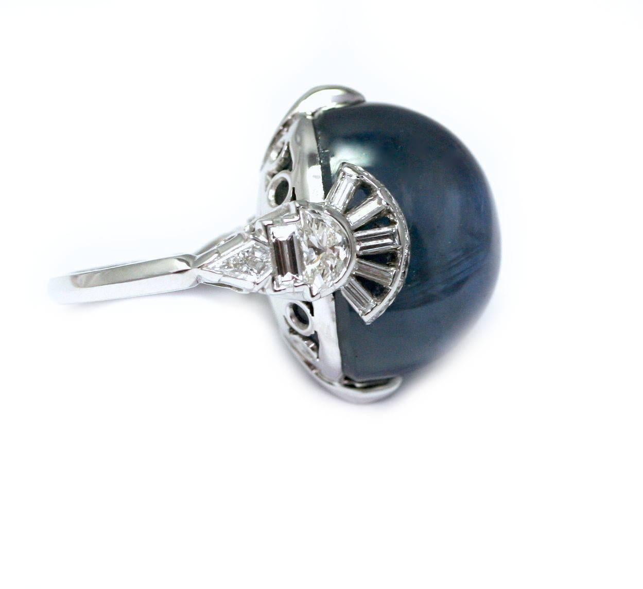 star sapphire cocktail ring