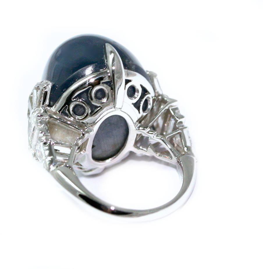 cabochon star sapphire ring