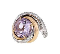 Cartier Paris Amethyst Diamond Gold Ring
