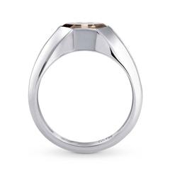 2.50 Carat GIA Cert Fancy Colored Mens Diamond Platinum Ring