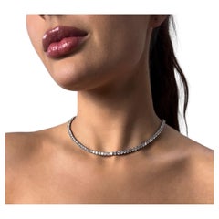 White Gold & Diamond Tennis Necklace