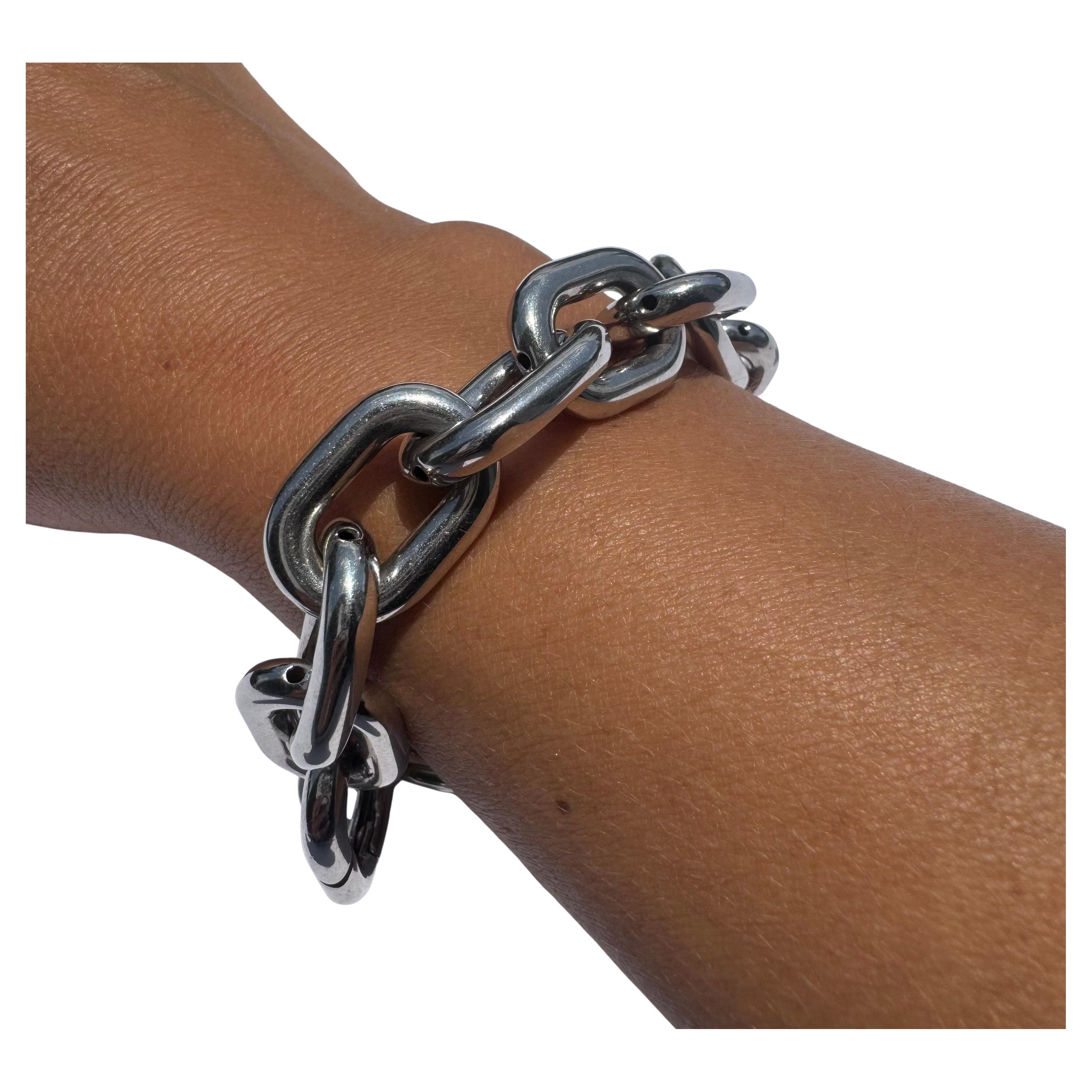Bracciale cubano d'argento