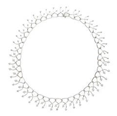 Cascading Diamond Link Necklace