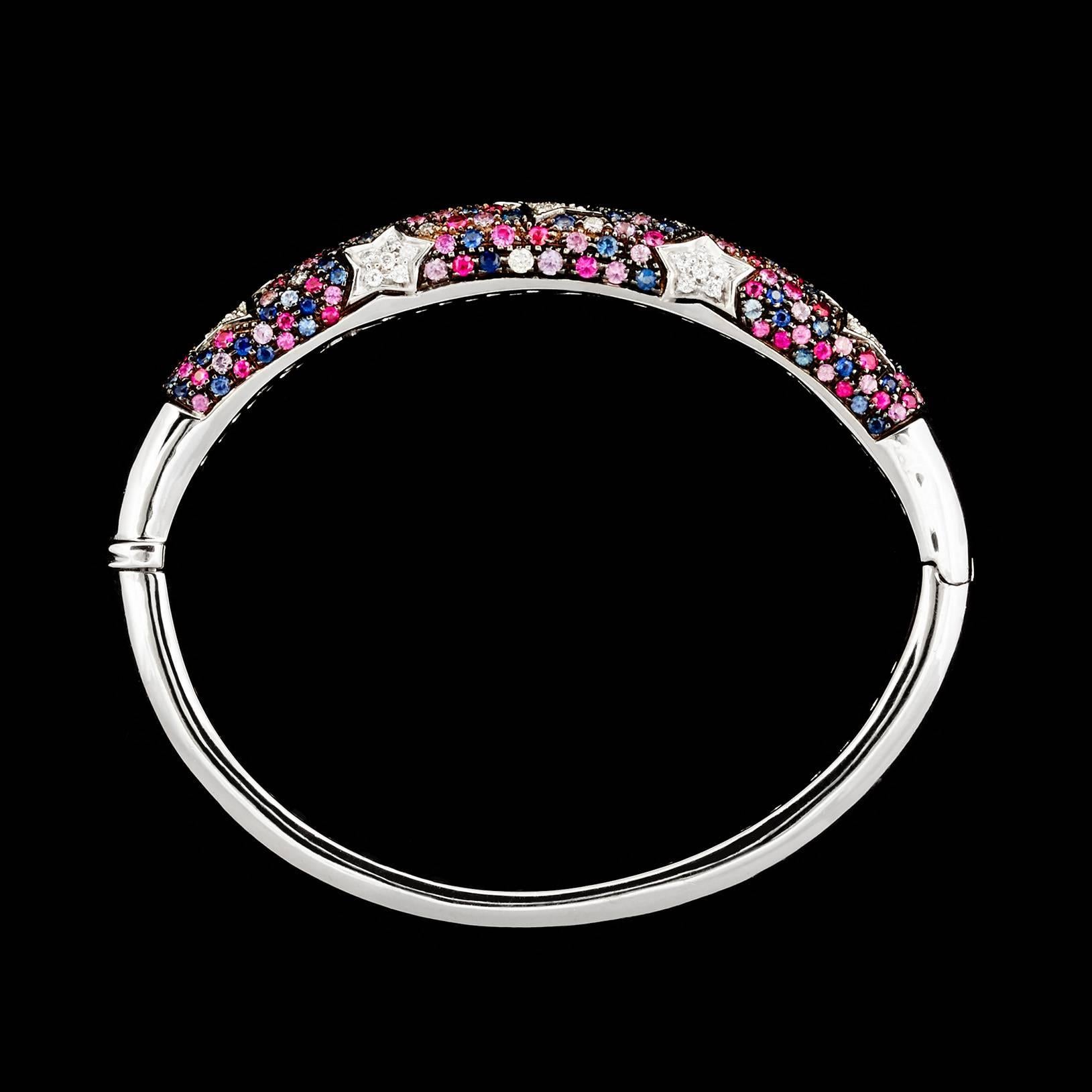 multicolor sapphire bracelet