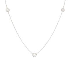 Diamonds by the Yard 5-Stone White Gold Necklace