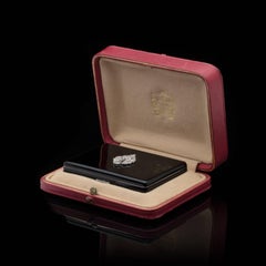 Cartier London Diamond Laque Compact Art Déco